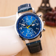 Three-eye casual male and female students quartz watch