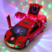 Dancing Deformation Rotating Police Car Electric Toy
