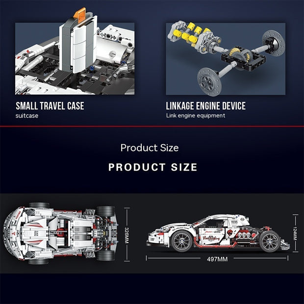 Explosive Car Model Boy Assembly Building Blocks Toy Car