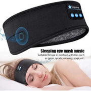Bluetooth Sleep Headband with built-in wireless headphones and speakers, featuring Bluetooth 5.0, 10-hour battery life, and washable fabric.