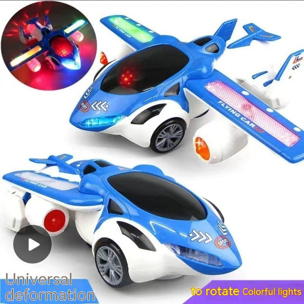 Dancing Deformation Rotating Police Car Electric Toy