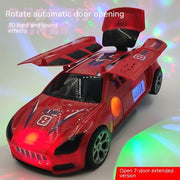 Dancing Deformation Rotating Police Car Electric Toy