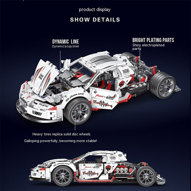 Explosive Car Model Boy Assembly Building Blocks Toy Car