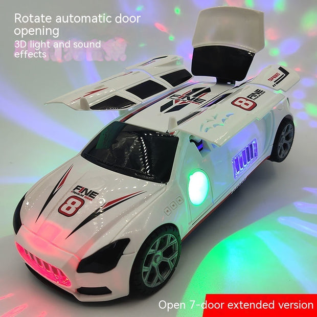 Dancing Deformation Rotating Police Car Electric Toy