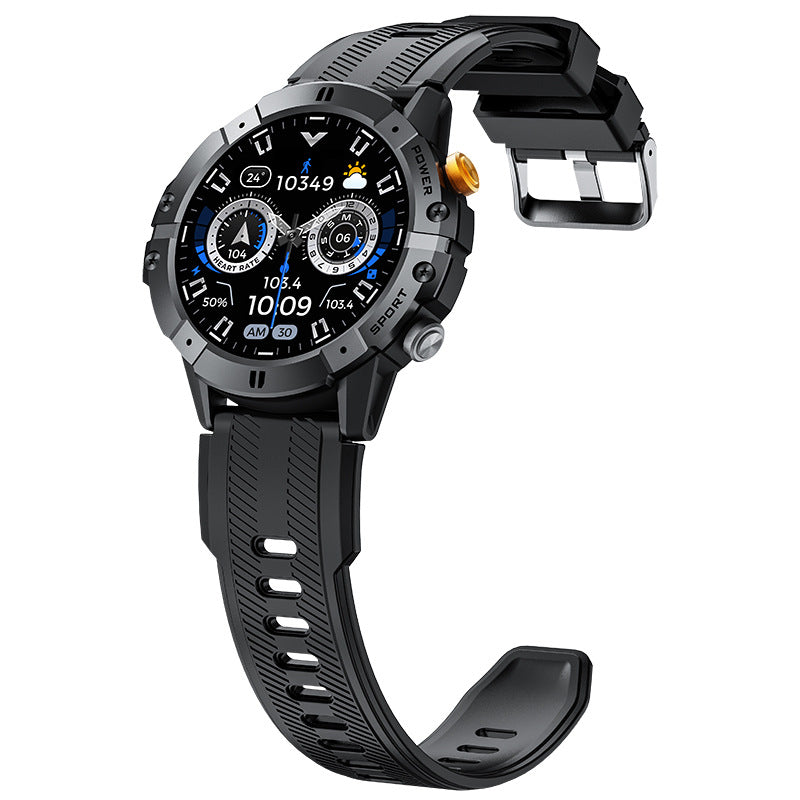 New C29 Bluetooth Call Smart Watch Outdoor Three-proof Blood Pressure Sports 1.52inch Round Screen Men&#039;s Watch