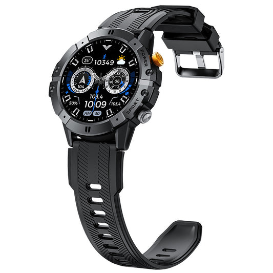 New C29 Bluetooth Call Smart Watch Outdoor Three-proof Blood Pressure Sports 1.52inch Round Screen Men&#039;s Watch