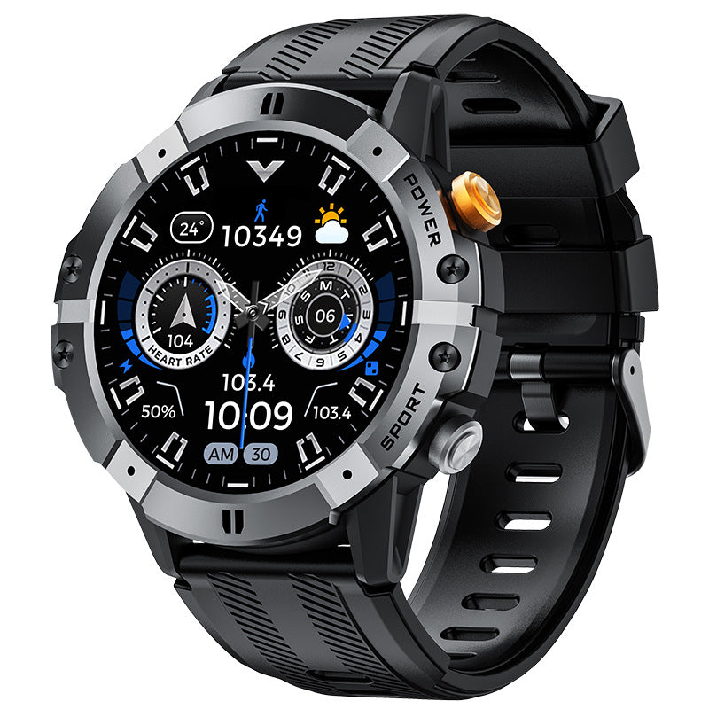New C29 Bluetooth Call Smart Watch Outdoor Three-proof Blood Pressure Sports 1.52inch Round Screen Men&#039;s Watch