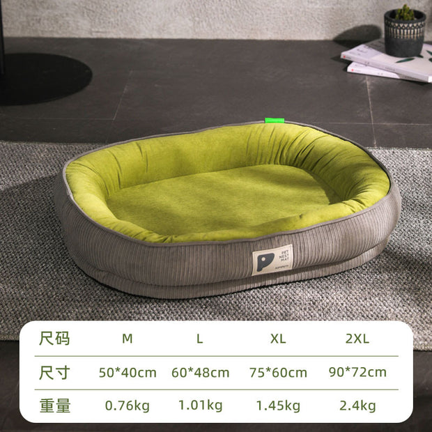 Four Seasons Universal Pet Nest Oval Cat Nest Dog Nest Cat Bed Plush Nest Bite-resistant Non-stick Hair Pet Supplies Dog Mat