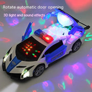 Dancing Deformation Rotating Police Car Electric Toy