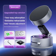 Vacuum Magnetic Mobile Phone Holder with octopus bionic suction cup for strong grip on smooth surfaces like glass, tile, and metal. Ideal for hands-free use.