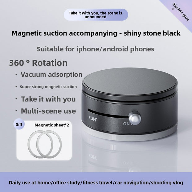 Vacuum Magnetic Mobile Phone Holder with octopus bionic suction cup for strong grip on smooth surfaces like glass, tile, and metal. Ideal for hands-free use.