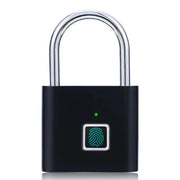 Smart Fingerprint Padlock - Keyless Security | Biometric, Rechargeable padlock with fingerprint sensor, supports 10 fingerprints and fast unlock.